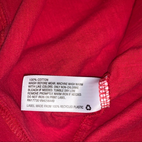 Classic Basic Red Long Sleeve Tee Boys 6/7 by Cat & Jack Fall Winter School - Picture 5 of 8